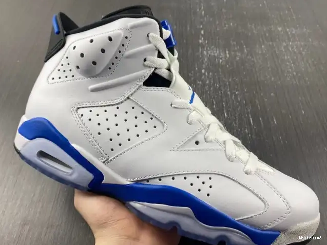 Cheap TBkick 6 Jordan (2014) Air Blue Sport 384664-107 Retro 0608
